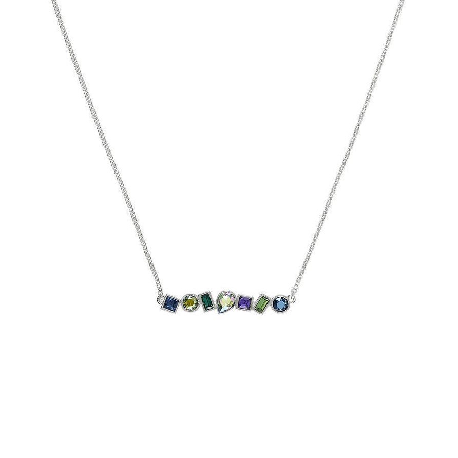 Adore Swarovski Brilliance Bar Necklace Mixed Crystals/Rhodium Plated RRP £55