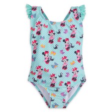 NWT Disney Store Minnie Mouse and Figaro Swimsuit Girls UPF 50 2,3,4,5/6,7/8