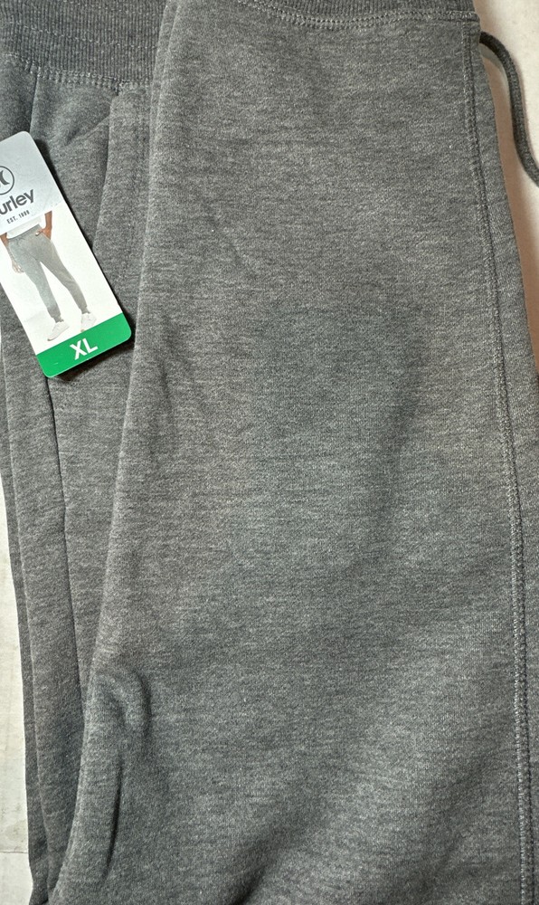 ⚡️Hurley Men’s Fleece Jogger Heather Gray (X-LARGE)