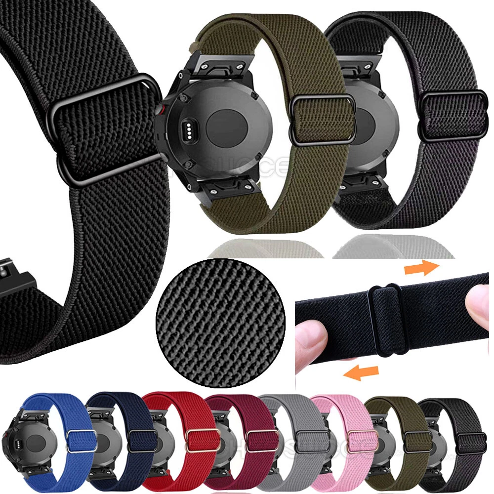 QUICK FIT 26MM ARMBAND Nylon Geflochten Strap Für Garmin Fenix 3/5/5X/6/6X  Pro | eBay