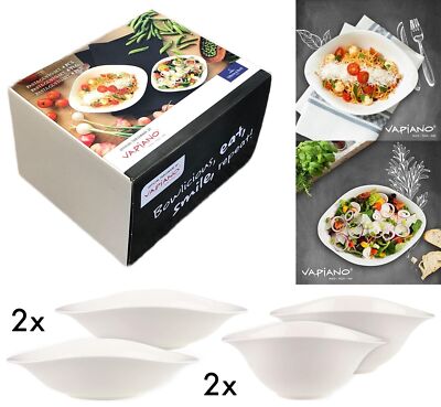 Villeroy & Boch Vapiano Pasta Set 4 tlg Porzellan Teller Oval Pasta Salatschale