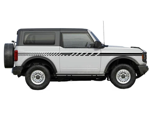 2 PCS Side Door Stripe Car Sticker For All Models Graphic Vinyl Waistline Decal - Bild 1 von 4