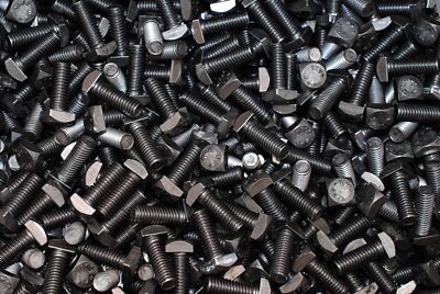 150) Full Thread Square Head 3/8-16 X 1 Bolts Unplated A307 9/16 Sq