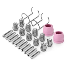 24pcs Plasma Cutter Torch Consumables Tip Kit for SG-55 AG-60 WSD-60 CUT50 60Amp