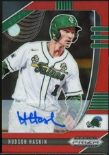 Hudson Haskin Rookie 2020 Panini Prizm Draft Picks Base Auto Prizms Red #39 /50