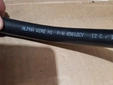 Alpha Wire 85612CY 16/12C XtraGuard Continuous Flex Power/Control Cable Blk/10ft