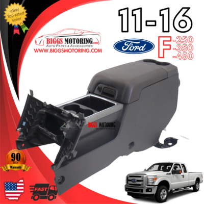 F-150 Center Console; Steel Gray (11-14 F-150 w/ 40/20/40 Split Bench
