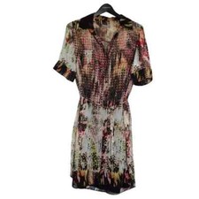 Roz & Ali Collared Shirt Dress with waist tie size US 16