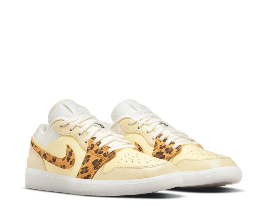 Baskets basses femmes imprim l opard jaune taille 8US Air Jordan 1 haut bas 9 5