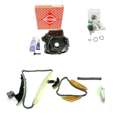Steuerkettensatz mit Gehäusedeckel+WaPu für Audi VW 1.8 2.0 TFSI 06H109158H 5380