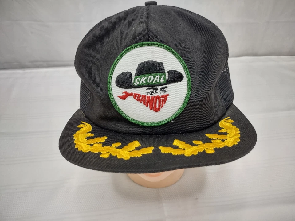 De colección Negro y Dorado Skoal Bandit K Productos Malla Camionero Snapback Parche Sombrero Foto 3 de 4