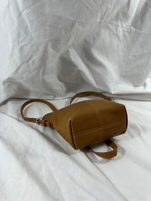 Genuine vintage COACH 4107 Soho Mini tan leather shoulder