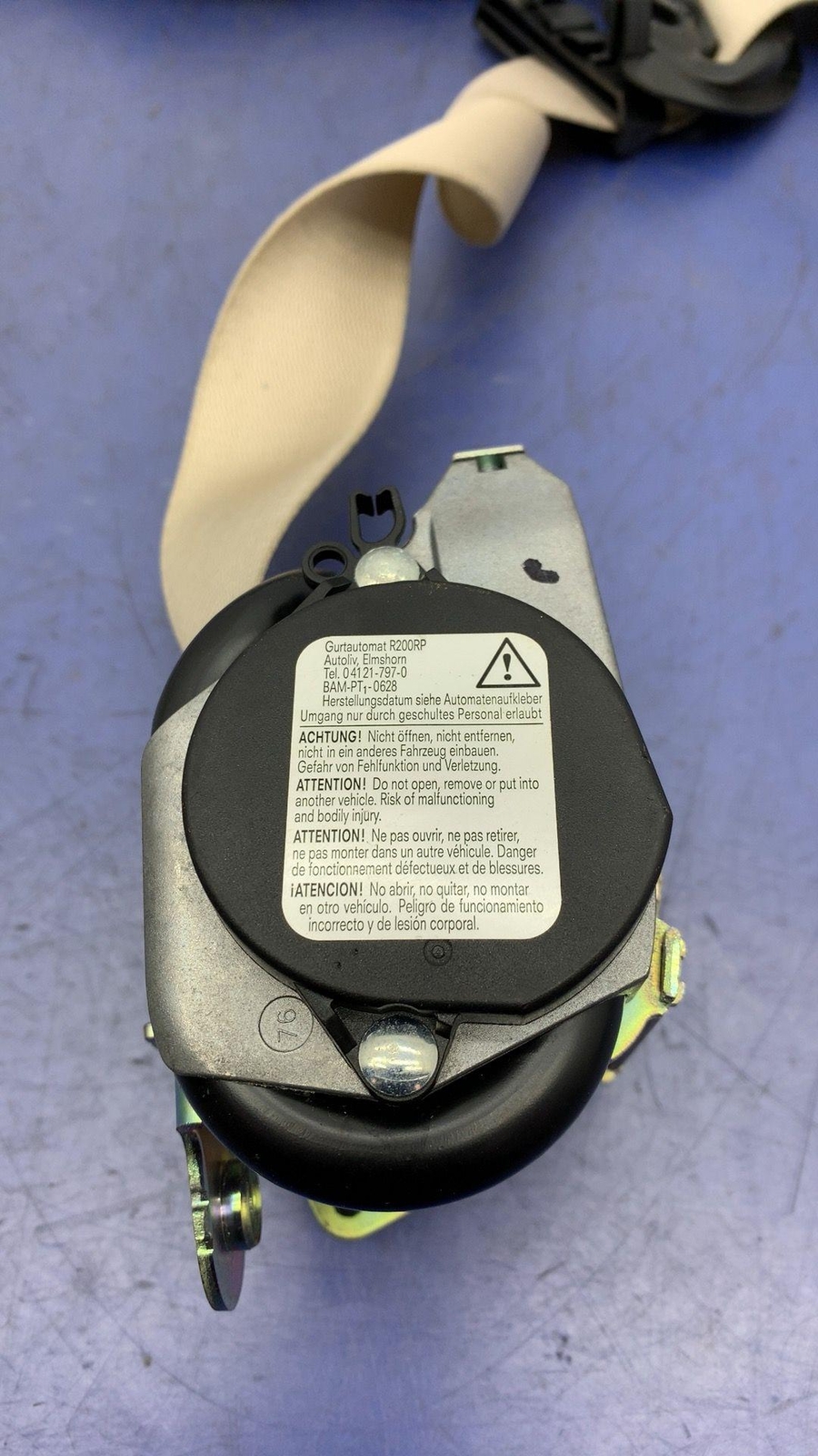 14 - 16 MASERATI GHIBLI M157 RIGHT FRONT SEAT BELT RETRACTOR | SABBIA 6700174300