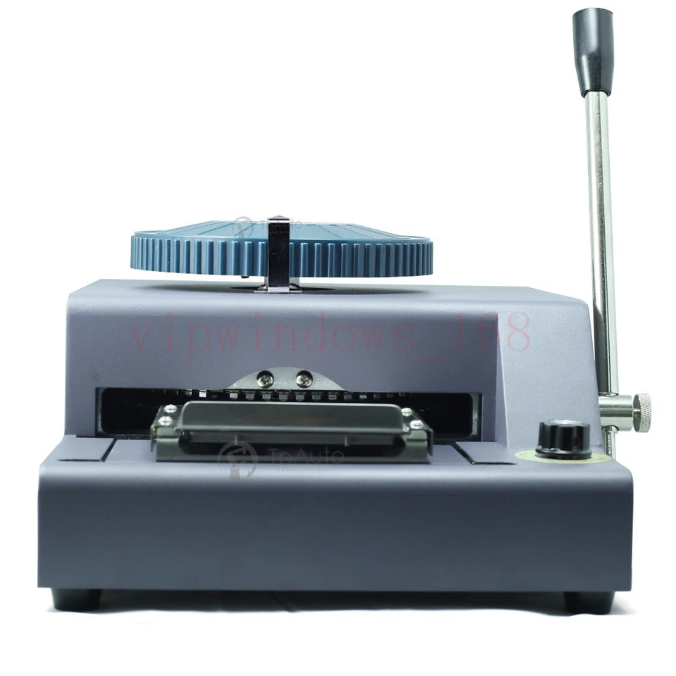 Manual Embosser Machine 72 Letter PVC VIP Card Code Printer Stamping Embossing - Image 3 of 4