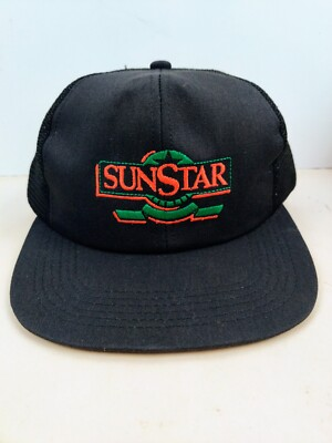 #ad Vintage K Products USA MADE Sun Star Trucker Hat Snapback Dad Cap NOS $22.00