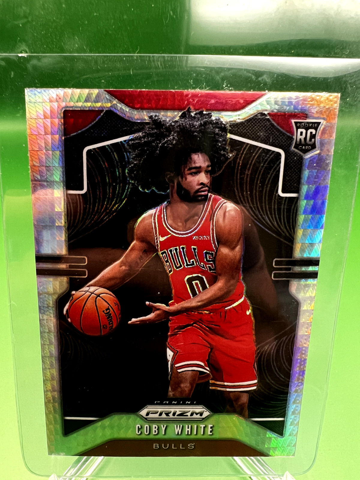 Coby White  SP RC  ▪  2019-20 Prizm   HYPER Prizm #253   Rookie    Bulls
