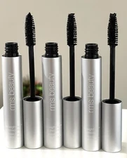 3 pack RMS Beauty Straight Up Volumizing Peptide Mascara, HD Black, 0.34 oz NIB