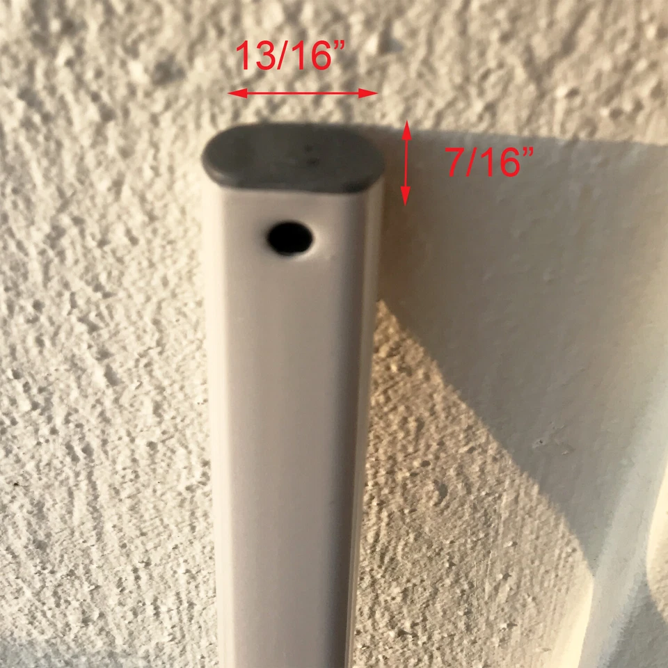 Coleman 12 x 12 Refugio alero instantáneo Toldo 39 7/8" BRAGUERO LATERAL Barras Piezas Foto 3 de 3