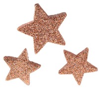 Weihnachtliche Streudeko Glitter-Sterne Rosa Ø4/5Cm 40St