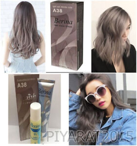 Details About Berina A38 Light Ash Blonde Color Cream Hair Dry Permanent Fashion Style Funk