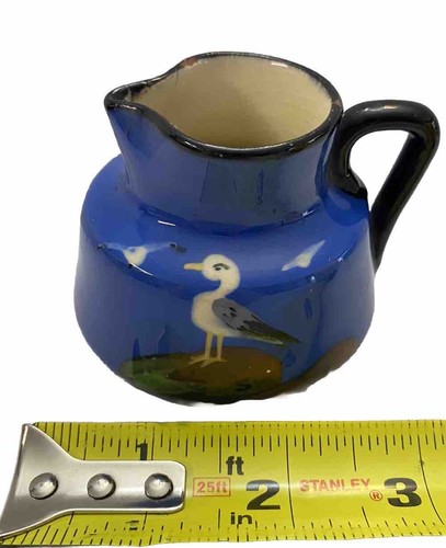 Antique Small Creamer Collectible Daison Art Pottery Torquay Ware Clay Seagull - Picture 7 of 7
