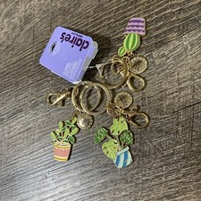 Claire s BFF cactus plant keychain set