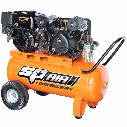 SP Tools Air Compressor 60Lt 6.5hp Petrol Driven Cast Iron V-Twin SP17P - Picture 2 of 2