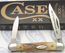 Case XX USA 10 Dot 1980 5208 SSP "Half Whittler" - Stag 75th Anniversary - MINT
