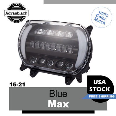 Black Jack Metallic ''ATTACK'' LED Headlight For Harley Road Glide FLTR 15-21