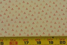 23" Long, Red  Pink on Off-White, Moda, Quilting Life, Sherri  Chelsi, V399