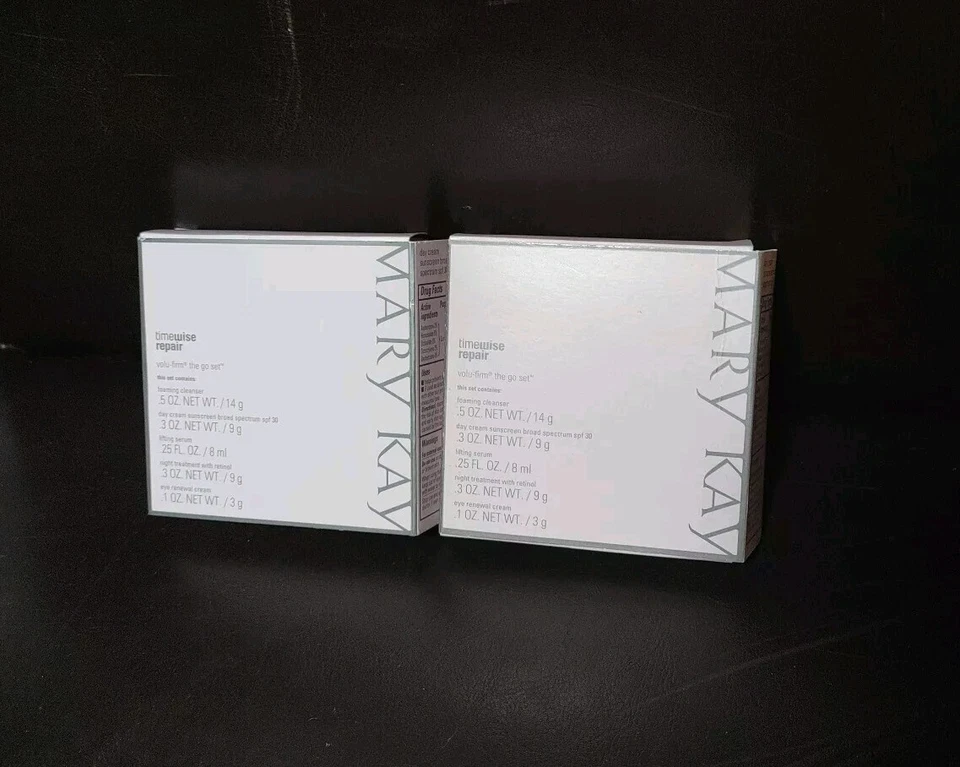 Lote de 2 Mary Kay Timewise Repair Volu-Firm THE GO SET-Travel Set Mini Set De 2 Foto 3 de 4