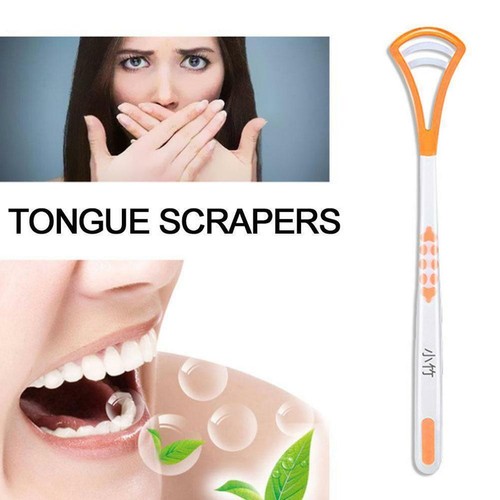 3/5 Pezzi Pulitore Lingua Raschietto Plastica Tounge Bocca Igiene Dentale - Foto 4 di 9
