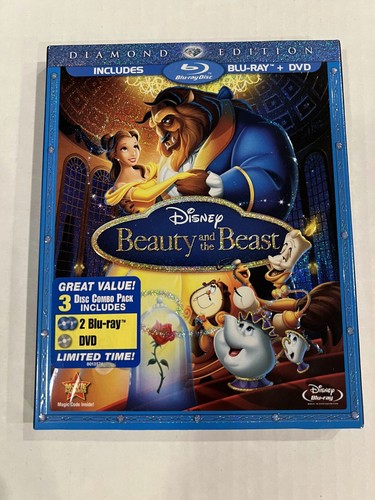 Beauty and the Beast Diamond Edition 3-Disc Blu-ray/DVD w/Slip Case Disney