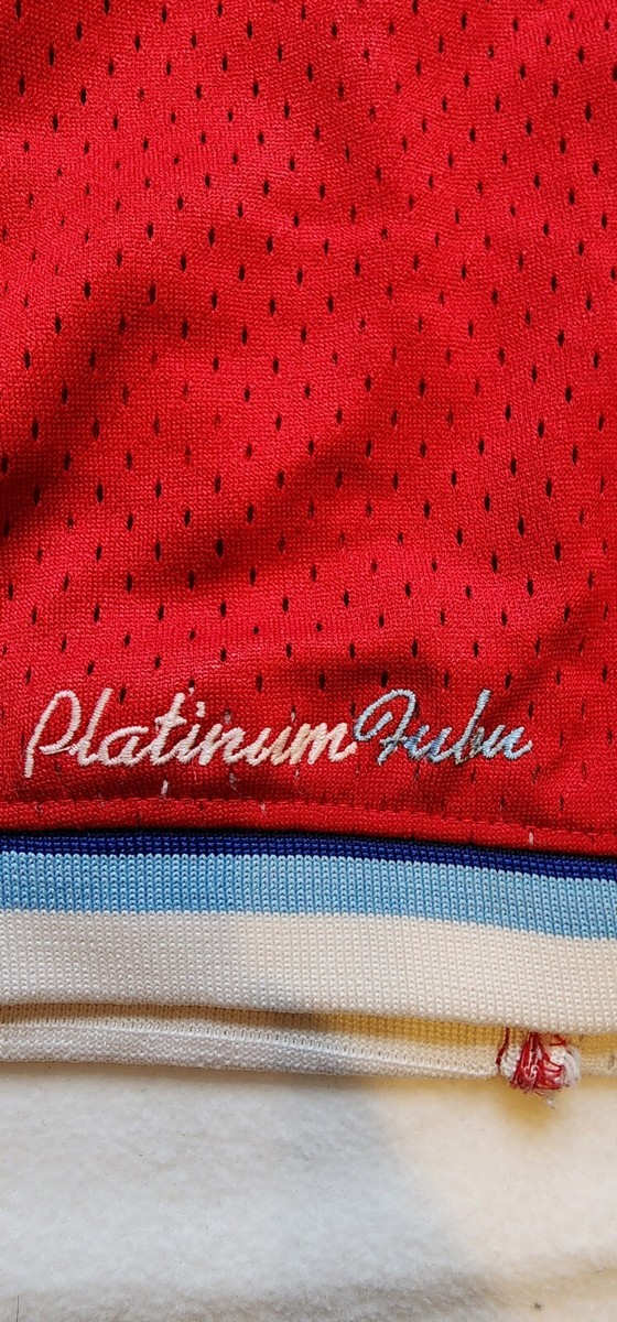 Harlem Globetrotters Curly 22 Platinum FUBU Youth Size L 16/18