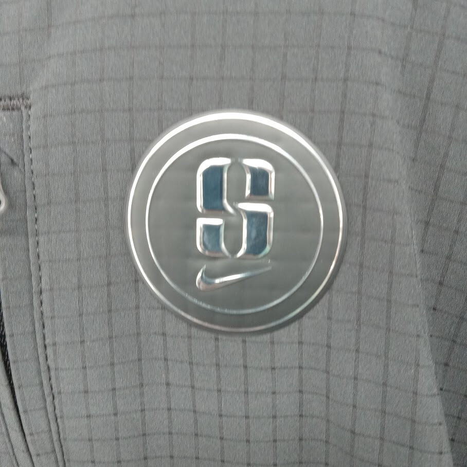 SACAI X NIKE Giacca Nike uomo media nera grigia reversibile basket zip riscaldamento vestibilità ampia