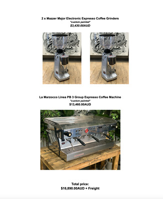 LA MARZOCCO LINEA PB 3 GROUP STAINLESS ESPRESSO COFFEE MACHINE PACKAGE