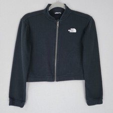 The North Face Jacket Girls 10 Faded Black Cozy Dream Fleece Full Zip Youth Kids