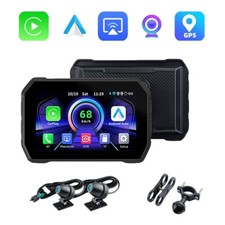 5" Motorcycle GPS Smart Navigation Wireless CarPlay Android Auto Bluetooth IP67