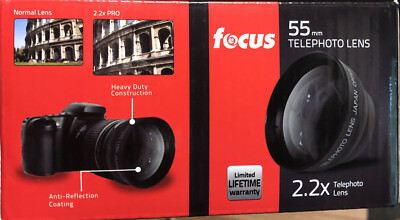 FOCUS 55mm WIDE ANGLE LENS **NEW OLD STOCK**