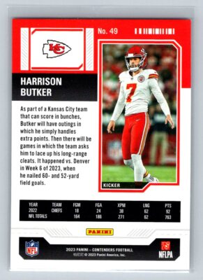 2023 Panini Contenders #49 Harrison Butker
