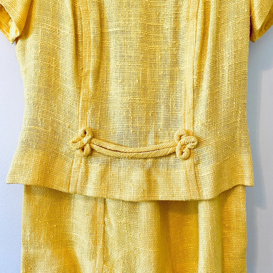 Vestido falda vintage años 50 60 traje tweed estilo clásico retro twee extra pequeño xs Foto 3 de 4