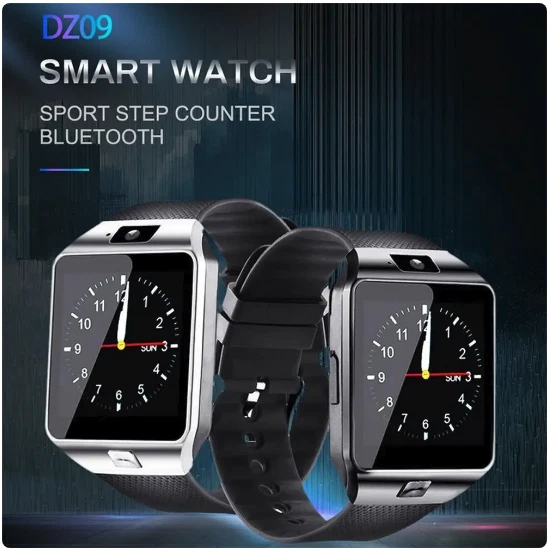 Smartwatch DZ09 Bluetooth Kamera SIM Kartenslot TF Karte Handgelenk Handy Schwarz - Bild 2 von 4