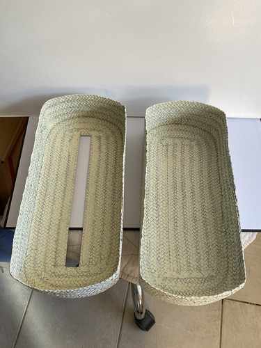 Vintage White Wicker 2 Piece Tissue Box - Picture 6 of 13