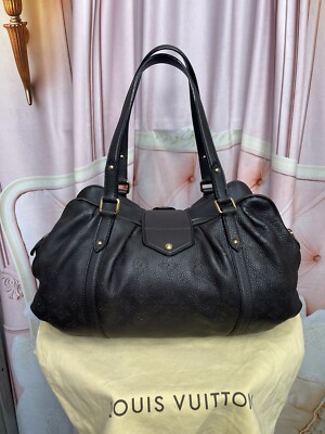 LOUIS VUITTON MAHINA LUNAR GM BAG CHOCOLATE Leather $2580