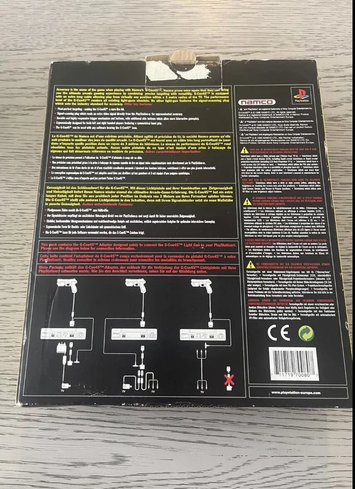 NAMCO - G-CON 45 Light Gun + Adapter  - Playstation 1 - Boxed - Minty - Image 2 of 4