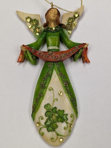 Angel Figurine Erin go Bragh 3x5 inch Irish Christmas / St Patrick's / Ireland