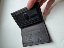 VTG Crazy Horse Brown Leather RFID Protection Bifold Wallet With Card ID Holder