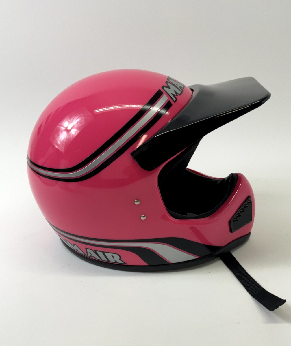 NOS MAXON HOT PINK MOTORCYCLE HELMET WITH VISOR VINTAGE SIZE M | eBay 