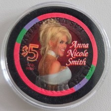 PLANET HOLLYWOOD ALADDIN LAS VEGAS $5 ANNA NICOLE SMITH CASINO CHIP