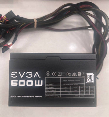 EVGA 600W 80 Plus Certified Power Supply (100-W1-0600-K1)